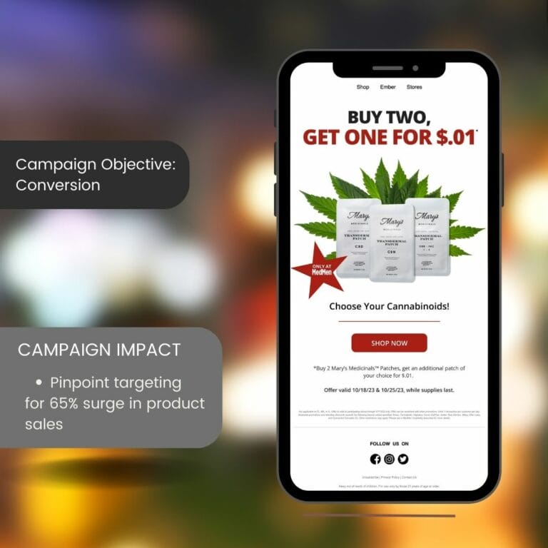 Mary's Medicinals campaign email