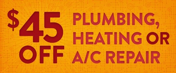 Adeedo · $45 off plumbing, heating or A/C repair