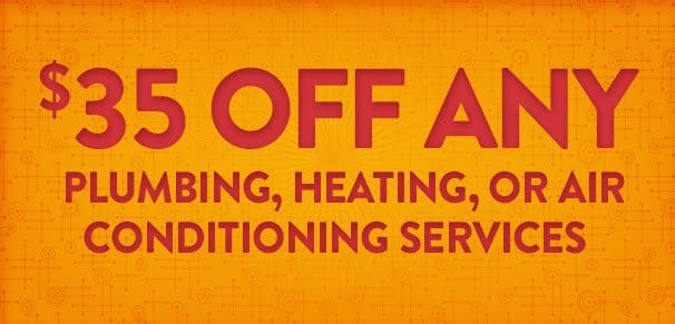 Adeedo · $35 off any plumbing, heating or air conditioning service